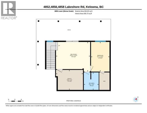 Lakeview House Lower Floor at 4852-4858 Lakeshore Road, Upper Mission, Kelowna