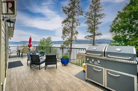 Lakeview Main Floor Deck with Stunning Lakeviews at 4852-4858 Lakeshore Road, Upper Mission, Kelowna