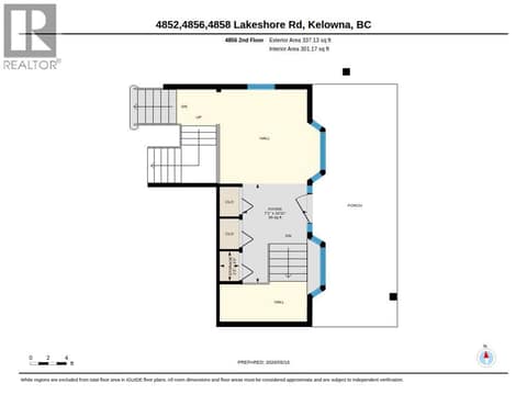 Main Farm House Foyer at 4852-4858 Lakeshore Road, Upper Mission, Kelowna
