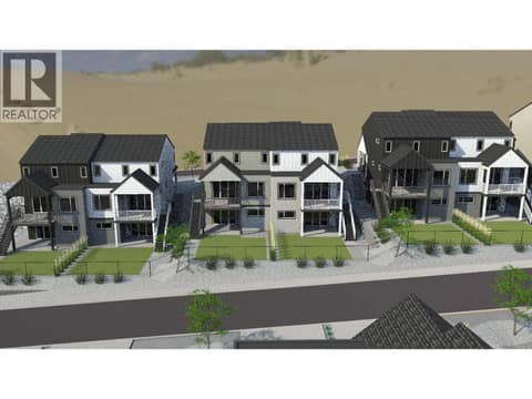 Rendering with landscaping at 7005 Manning Place, Foothills, Vernon