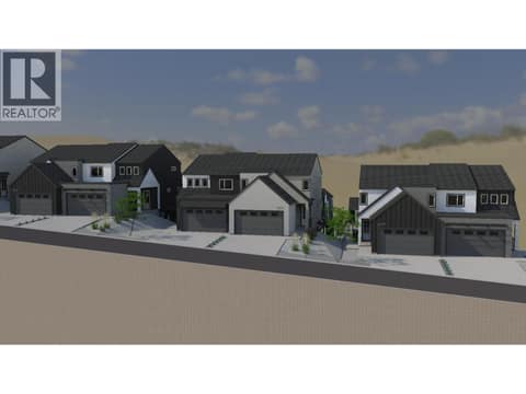 Rendering with landscaping at 7005 Manning Place, Foothills, Vernon
