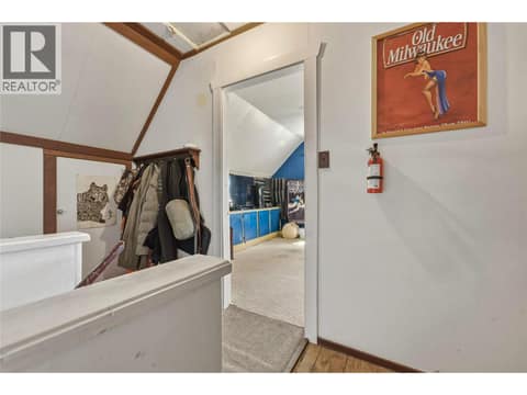 Den and entrance to bedroom upper level at 244 Mabel Lake Road, Lumby Valley