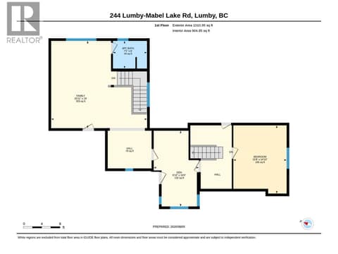 Upper level at 244 Mabel Lake Road, Lumby Valley