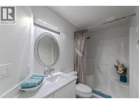 Lower bathroom at 9800 TURNER Street Unit# 65, Main Town, Summerland
