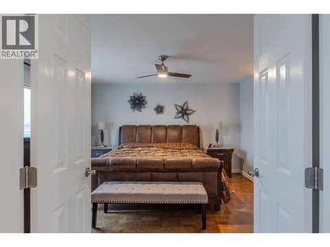 Primary bedroom at 9800 TURNER Street Unit# 65, Main Town, Summerland