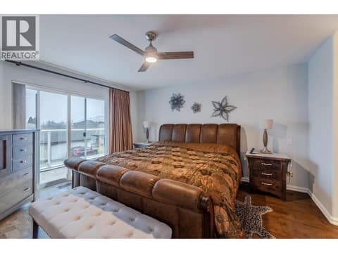 Primary bedroom at 9800 TURNER Street Unit# 65, Main Town, Summerland