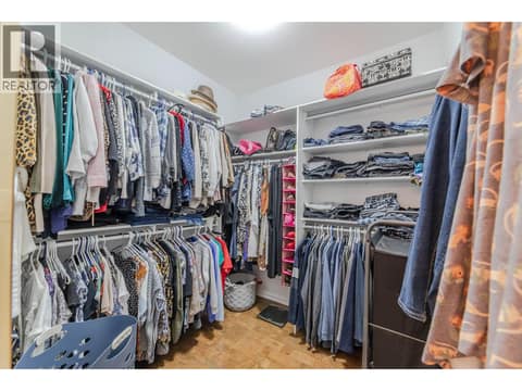 Primary walk in closet at 9800 TURNER Street Unit# 65, Main Town, Summerland
