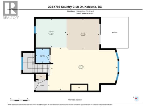 FLOORPLAN at 1795 Country Club Drive Unit# 204, University District, Kelowna