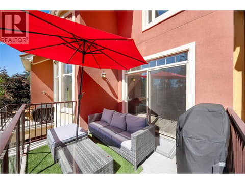 PATIO with Natural GAS hookup for bbq at 1795 Country Club Drive Unit# 204, University District, Kelowna