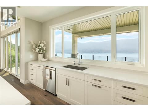 Blanco Double Sink with a view at 3320 Acacia Lane, McKinley Landing, Kelowna