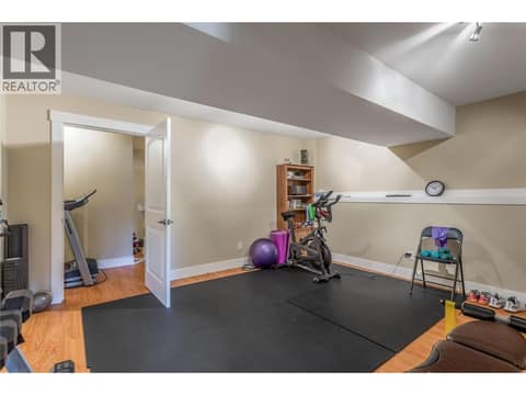 Functional rec room/fitness room at 2493 Ironridge Road, Smith Creek, West Kelowna