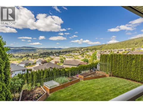 Gorgeous private yard at 2493 Ironridge Road, Smith Creek, West Kelowna