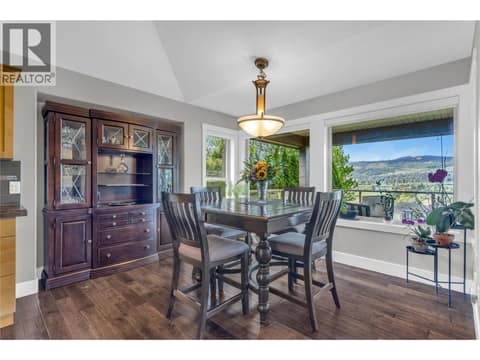 Large dining room at 2493 Ironridge Road, Smith Creek, West Kelowna