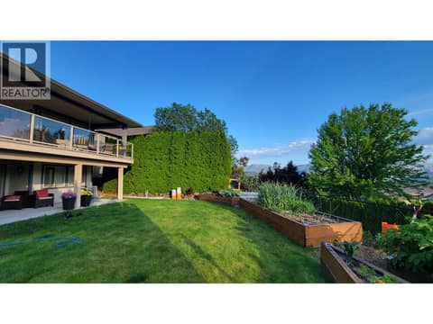 Summer garden at 2493 Ironridge Road, Smith Creek, West Kelowna