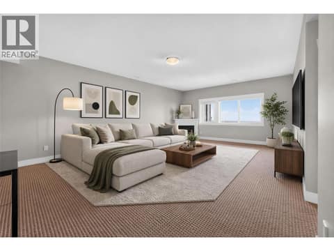 AI Generated Image of Spacious Lower Level Family Room at 1040 Mt Revelstoke Place Unit# 14 Lot# 20, Middleton Mountain Vernon