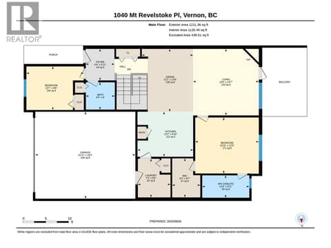 Main Level Floorplan at 1040 Mt Revelstoke Place Unit# 14 Lot# 20, Middleton Mountain Vernon