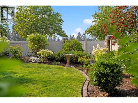 Landscaped backyard. at 4000 Gallaghers Terrace, South East Kelowna