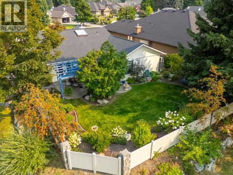 Overhead view of backyard. at 4000 Gallaghers Terrace, South East Kelowna