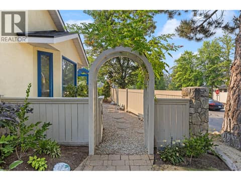 Side gate pathway to backyard. at 4000 Gallaghers Terrace, South East Kelowna