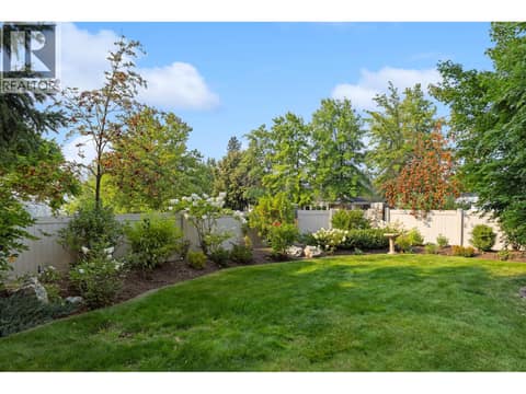 Sunny & bright backyard. at 4000 Gallaghers Terrace, South East Kelowna