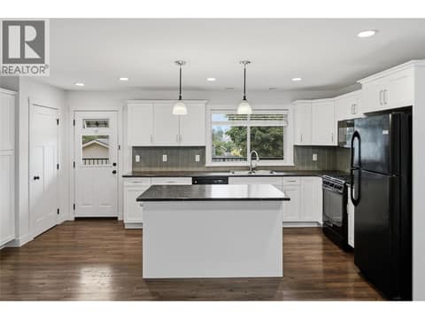 MAIN HOUSE #1 KITCHEN WITH ISLAND at 560 & 562 Christleton Avenue, Kelowna South