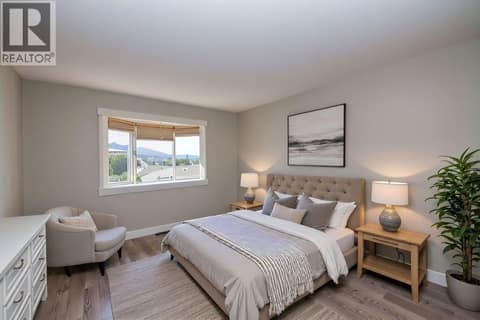 Primary bedroom is virtually staged at 1001 30 Avenue Unit# 30, East Hill, Vernon