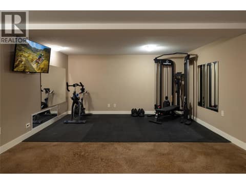 Big Workout room at 7261 Silver Ridge Drive, Foothills, Vernon