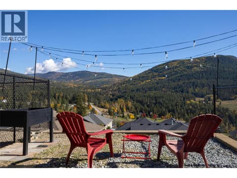 Fire pit area. at 7261 Silver Ridge Drive, Foothills, Vernon