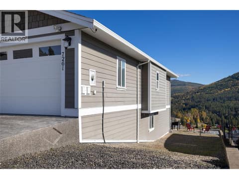 RV / Trailer Parking on the side at 7261 Silver Ridge Drive, Foothills, Vernon