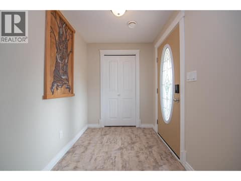 Main entrance at 1808 Skyview Crescent, Lumby Valley