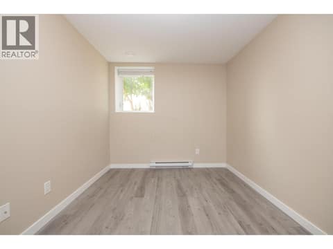 Second basement/suite bedroom at 1808 Skyview Crescent, Lumby Valley