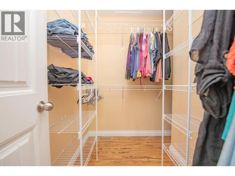 Walk in closet at 1808 Skyview Crescent, Lumby Valley