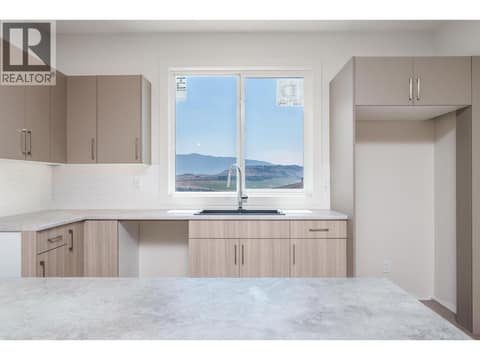 Kitchen with a Valley view at 4313 Painted Turtle Drive, Alexis Park, Vernon