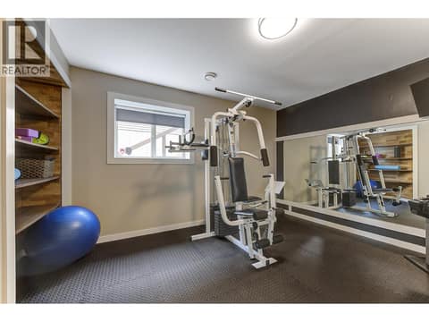 Downstairs 4th bedroom used as gym room at 11392 Lodge Road Unit# 12, Lake Country East / Oyama