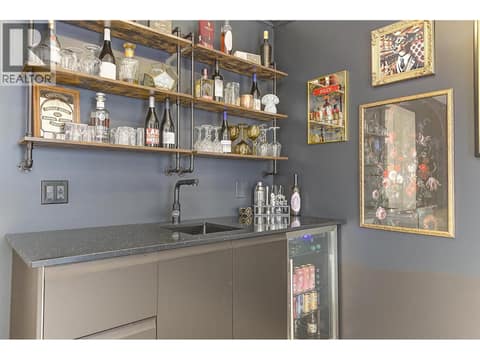 Downstairs Wet Bar at 11392 Lodge Road Unit# 12, Lake Country East / Oyama
