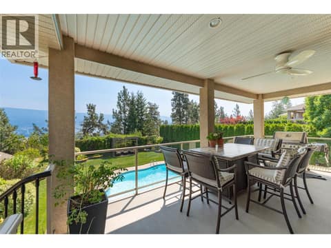 22' 10"" X10' ll"" Covered Deck at 2233 Quail Run Drive, University District, Kelowna
