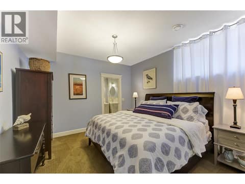 Basement 2nd Primary Bedroom at 2233 Quail Run Drive, University District, Kelowna