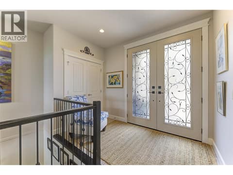 Beautiful Double Front Entrance at 2233 Quail Run Drive, University District, Kelowna