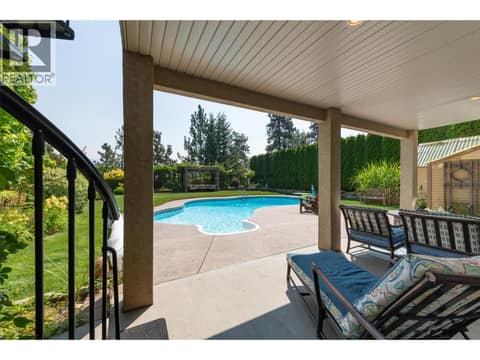 Covered Patio - Hot Tub outlet on Patio at 2233 Quail Run Drive, University District, Kelowna
