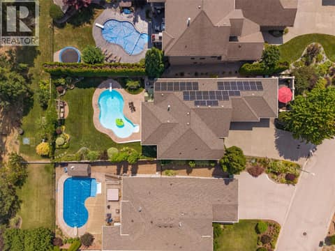 Drone Shot - 24 Solar Panels at 2233 Quail Run Drive, University District, Kelowna