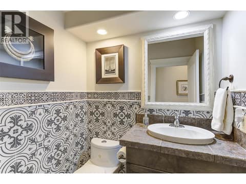 Main Floor 2 Piece Bathroom at 2233 Quail Run Drive, University District, Kelowna