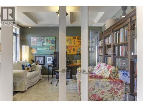 Office with Double Glass Doors at 2233 Quail Run Drive, University District, Kelowna