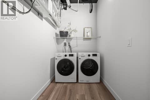 Laundry. Photos may be of a similar home in the community. at 1057 Frost Road Unit# 118, Upper Mission, Kelowna