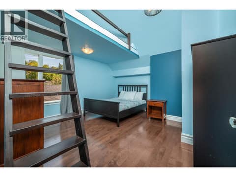 Oversized bedroom with a play loft and a secret passage way at 2501 30 Avenue, East Hill, Vernon