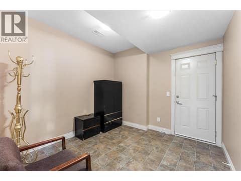 Access from single garage to Rec Room level at 1095 Hume Avenue, Black Mountain, Kelowna