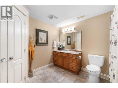 Lower Level 4 piece bathroom at 1095 Hume Avenue, Black Mountain, Kelowna