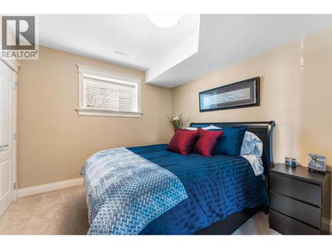 Lower Level Bedroom 4 at 1095 Hume Avenue, Black Mountain, Kelowna
