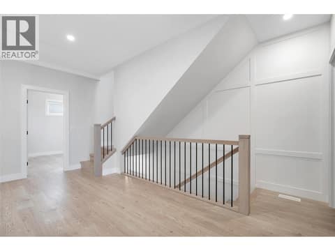 Feature Staircase at 1839 Grey Owl Court, McKinley Landing, Kelowna
