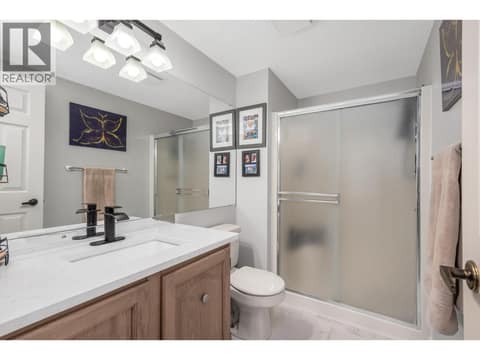 Master ensuite with new vanity at 1801 32 Street Unit# 301, City of Vernon