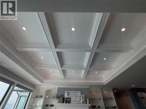 Ceiling in living room at 628 Hart Place, Foothills, Vernon